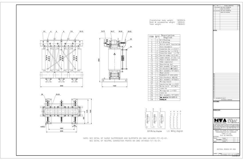 10 MVA Vacuum Pressure Impregnation H Class VPI Dry Type Transformer