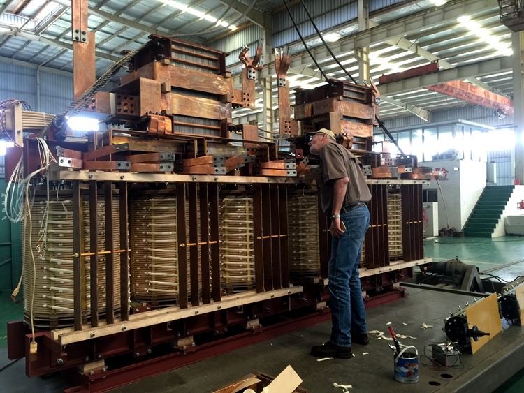 12 Pulse 7270 KVA Oil Immersed Rectifier Transformer Rectiformer