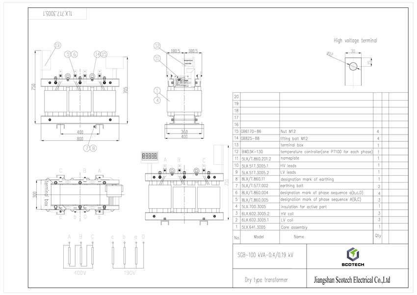 100 KVA VPI Dry Type Transformer