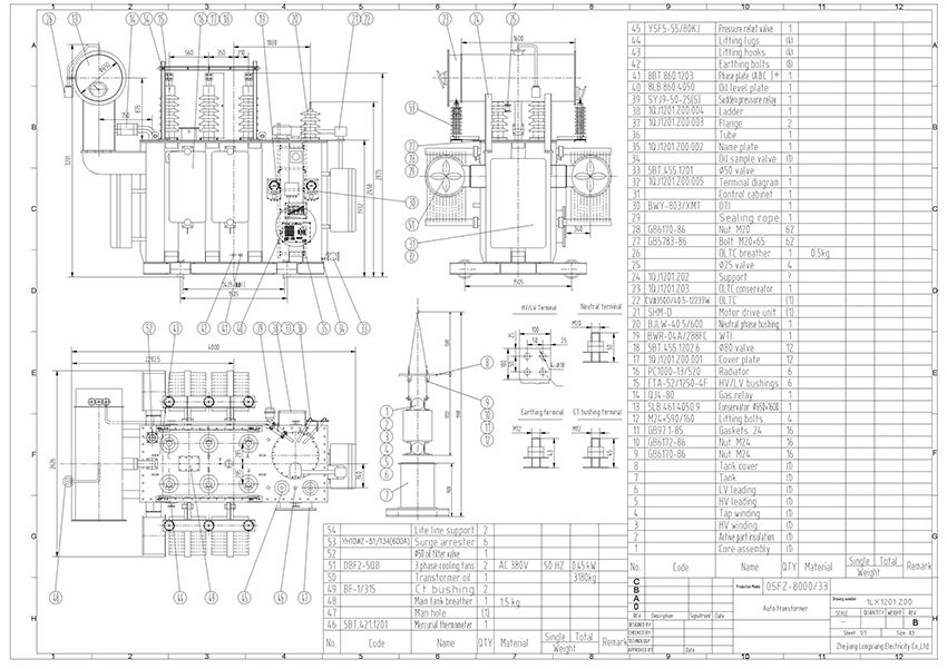 8 MVA 33 KV Auto Power Transformer